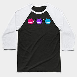 Androgynous Pride Flag Lgbtqia Cute Cat Kawaii Macaron Baseball T-Shirt